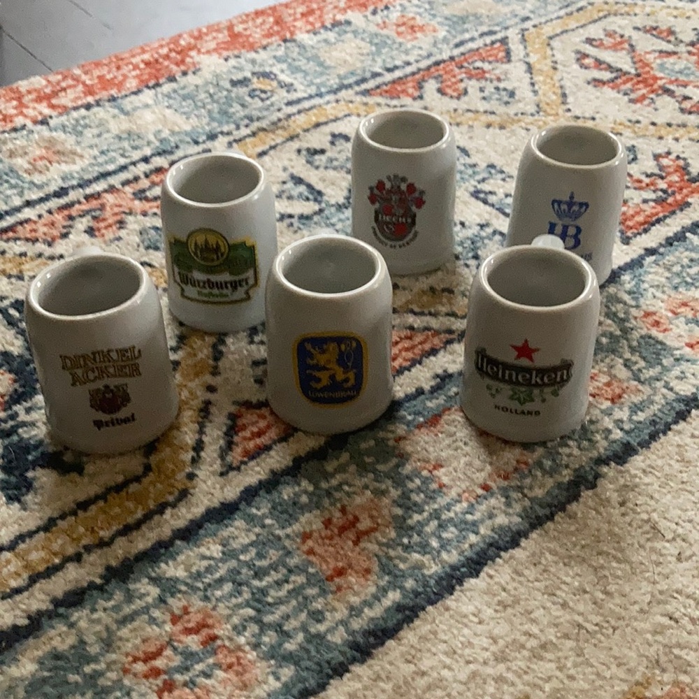 Vintage ceramarta shot glasses